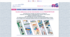 Desktop Screenshot of praxistextilien.com