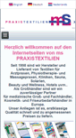 Mobile Screenshot of praxistextilien.com