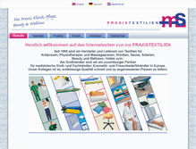 Tablet Screenshot of praxistextilien.com